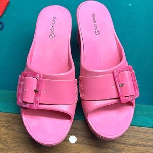 BARETRAPS BRITANY Wedge Slip-On Slide Sandals